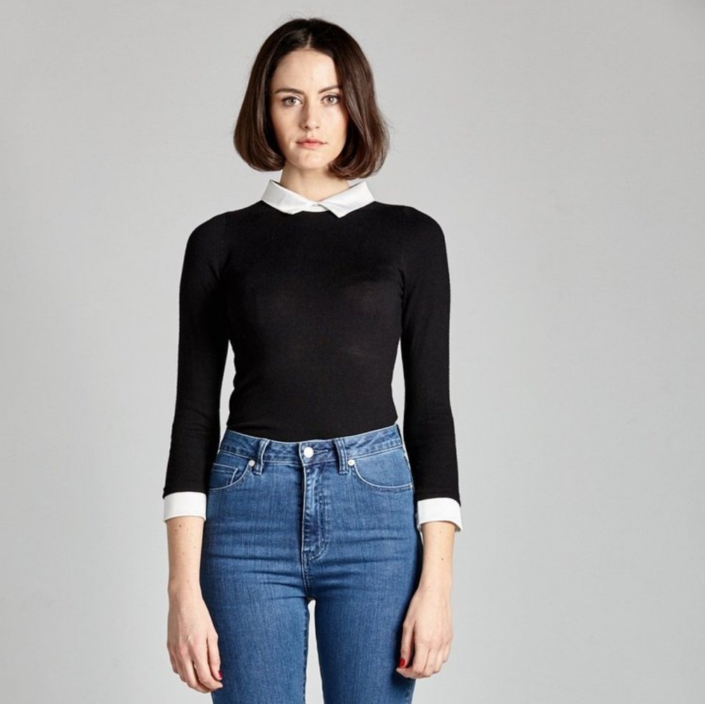 L'ecole des femmes peter pan collar sweater
